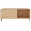 Mesa De Centro Madera Contrachapada Roble Sonoma 80x80x36,5 Cm