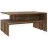 Mesa De Centro Madera Contrachapada Roble Ahumado 90x60x42,5 Cm