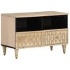 Mueble De Tv Madera Maciza De Mango 70x33x46 Cm