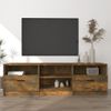 Mueble Para Tv Madera Contrachapada Roble Ahumado 150x33,5x45cm