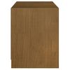 Mueble De Tv De Madera Maciza Pino Marrón Miel 104x33x41 Cm