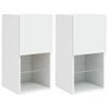 Muebles Para Tv Con Luces Led 2 Unidades Blanco 30,5x30x60 Cm