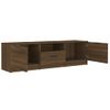 Mueble Para Tv Madera Contrachapada Roble Marrón 140x35x40 Cm