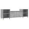 Mueble Para Tv Madera Contrachapada Gris Hormigón 160x35x55 Cm