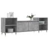 Mueble Para Tv Madera Contrachapada Gris Hormigón 160x35x55 Cm