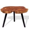 Mesa De Centro De Tronco Madera Maciza De Acacia (55-60)x40 Cm