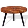 Mesa De Centro De Tronco Madera Maciza De Acacia (55-60)x40 Cm