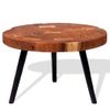 Mesa De Centro De Tronco Madera Maciza De Acacia (55-60)x40 Cm