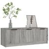 Mueble De Tv Madera Contrachapada Gris Sonoma 102x35x36,5 Cm