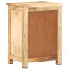 Mesita De Noche De Madera Maciza De Mango 45x35x60 Cm