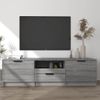 Mueble De Tv Madera Contrachapada Gris Sonoma 140x35x40 Cm