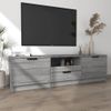 Mueble De Tv Madera Contrachapada Gris Sonoma 140x35x40 Cm