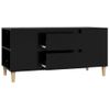 Mueble Para Tv Madera Contrachapada Negro 102x44,5x50 Cm