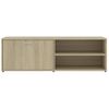 Mueble De Tv Madera Contrachapada Color Roble 120x34x37 Cm