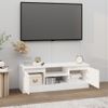 Mueble De Tv Con Puerta Blanco 102x30x36 Cm