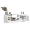 Mueble De Tv Con Puerta Blanco 102x30x36 Cm