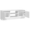 Mueble De Tv Con Puerta Blanco 102x30x36 Cm