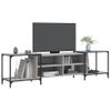 Mueble De Tv Madera De Ingeniería Gris Sonoma 203x37x50 Cm