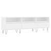 Mueble De Tv Madera Contrachapada Blanco 150x30x44,5 Cm