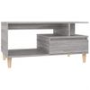 Mesa De Centro Madera Contrachapada Gris Sonoma 90x49x45 Cm