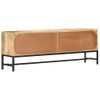 Mueble Para Tv De Madera Maciza De Mango 140x30x50 Cm