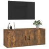 Mueble Para Tv De Pared Roble Ahumado 100x34,5x40 Cm