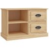 Mueble De Tv Madera Contrachapada Roble Sonoma 73x35,5x47,5 Cm