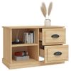 Mueble De Tv Madera Contrachapada Roble Sonoma 73x35,5x47,5 Cm