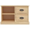 Mueble De Tv Madera Contrachapada Roble Sonoma 73x35,5x47,5 Cm