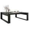 Mesa De Centro Madera Contrachapada Negro 100x100x35 Cm