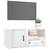 Muebles Para Tv 2 Unidades Madera Blanco Brillo 80x31,5x36 Cm