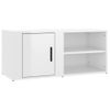 Muebles Para Tv 2 Unidades Madera Blanco Brillo 80x31,5x36 Cm