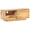 Mueble Para Tv De Madera De Mango Maciza 90x30x35 Cm