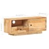 Mueble Para Tv De Madera De Mango Maciza 90x30x35 Cm