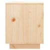 Mueble De Tv De Madera Maciza De Pino 74x35x44 Cm