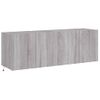 Muebles Tv De Pared Con Luces Led 2 Unidades Gris Sonoma 60x35x41 Cm