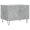 Mesa De Centro Madera Contrachapada Gris Hormigón 60x44,5x45 Cm