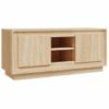 Mueble De Tv Madera Contrachapada Roble Sonoma 102x35x45 Cm