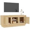 Mueble De Tv Madera Contrachapada Roble Sonoma 102x35x45 Cm