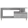 Mesa De Centro Madera Contrachapada Gris Hormigón 90x49x45 Cm