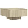 Mesa De Centro Madera Contrachapada Roble Sonoma 60x60x31,5 Cm