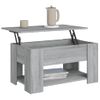 Mesa De Centro Madera Contrachapada Gris Sonoma 79x49x41 Cm