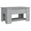 Mesa De Centro Madera Contrachapada Gris Sonoma 79x49x41 Cm