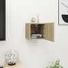 Mueble De Pared Para Tv Color Roble Sonoma 30,5x30x30 Cm