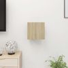 Mueble De Pared Para Tv Color Roble Sonoma 30,5x30x30 Cm