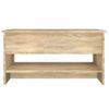 Mesa De Centro Madera Contrachapada Roble Sonoma 80x50x40 Cm