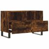 Mueble Para Tv Madera Contrachapada Roble Ahumado 80x36x50 Cm