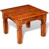 Mesa De Centro De Madera Maciza 60x60x45 Cm