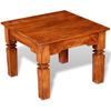 Mesa De Centro De Madera Maciza 60x60x45 Cm