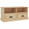 Mueble Para Tv Madera Contrachapada Roble Sonoma 93x35,5x45 Cm